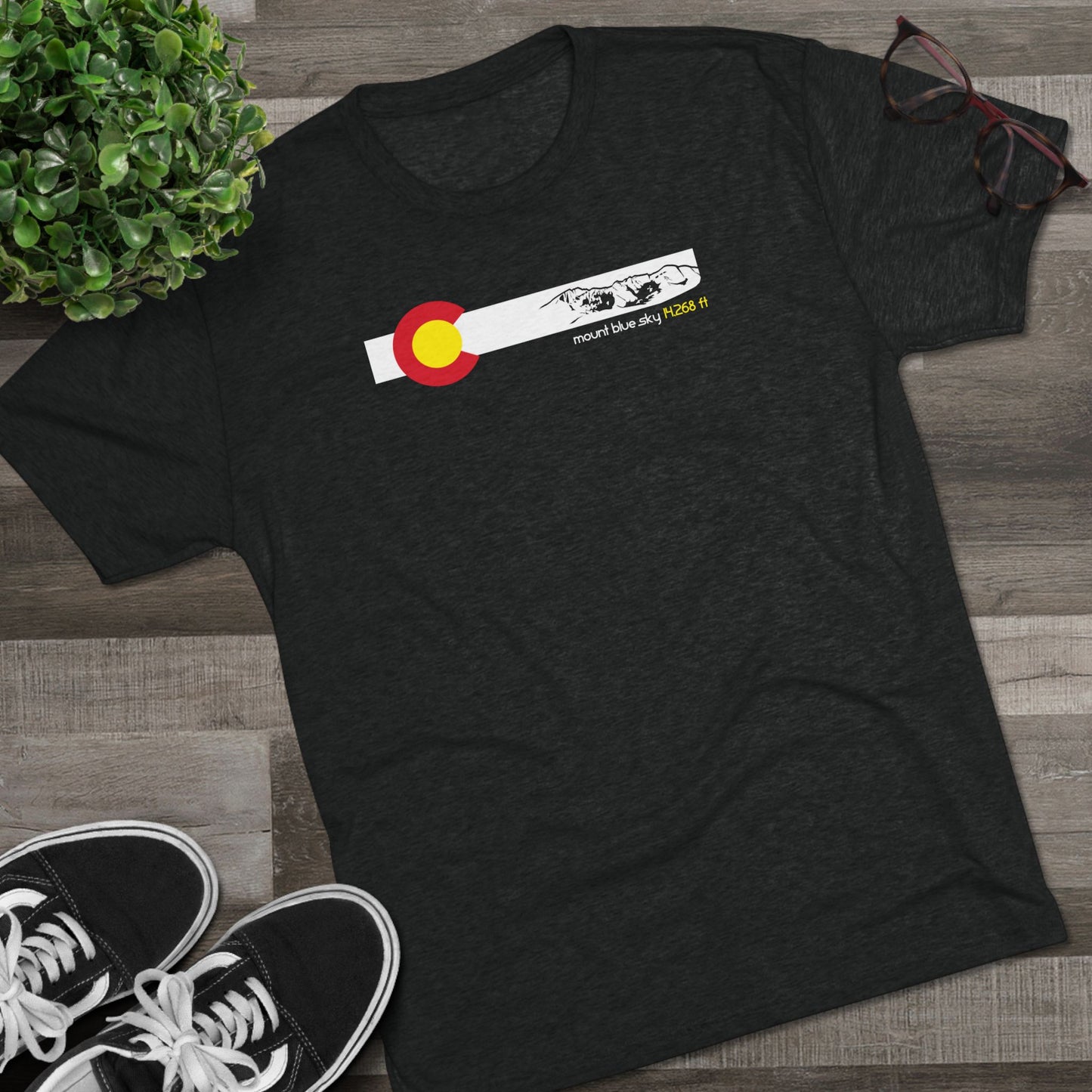 Colorado 14er Mount Blue Sky Tri-Blend Shirt