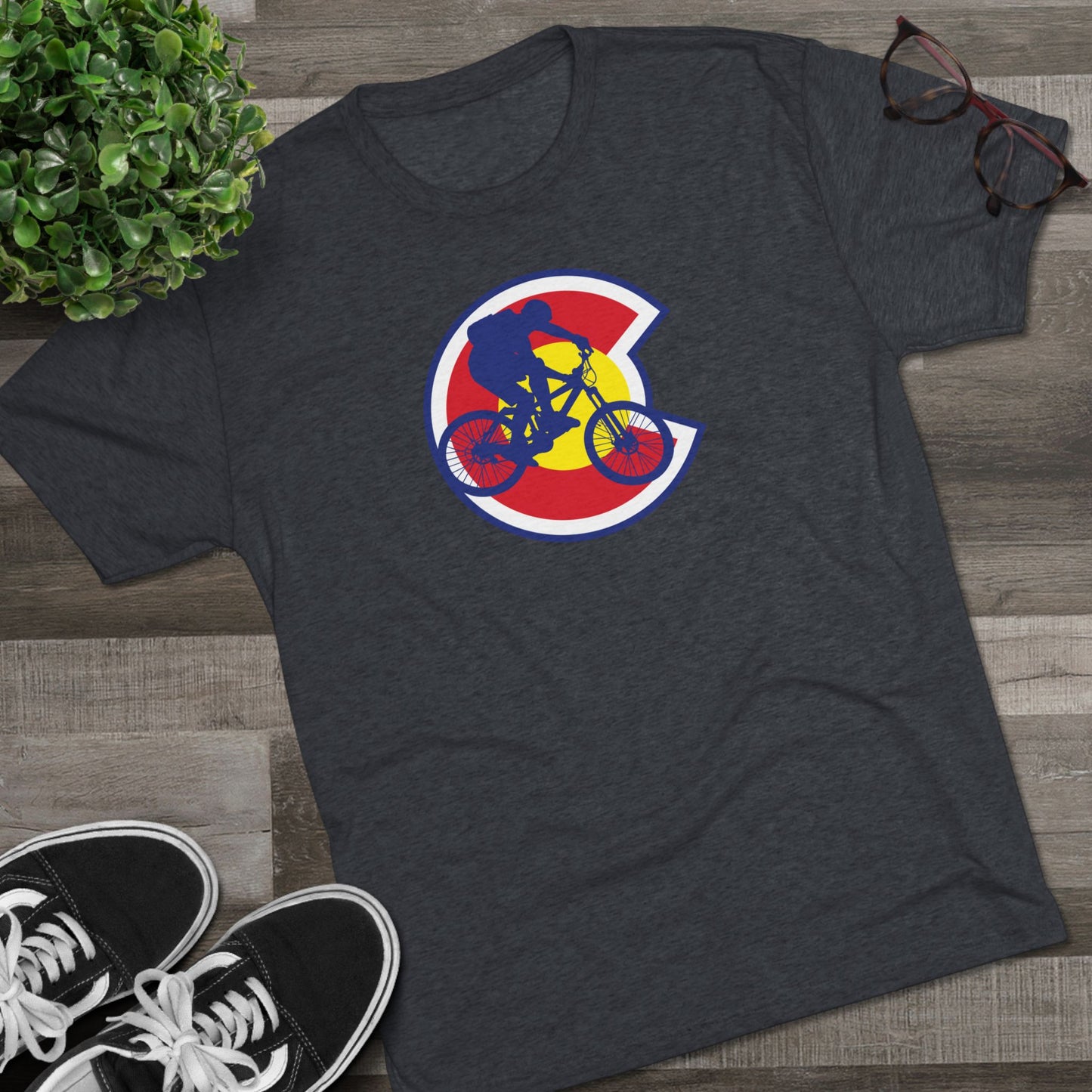 Colorado Mountain Bike Tri-Blend Shirt