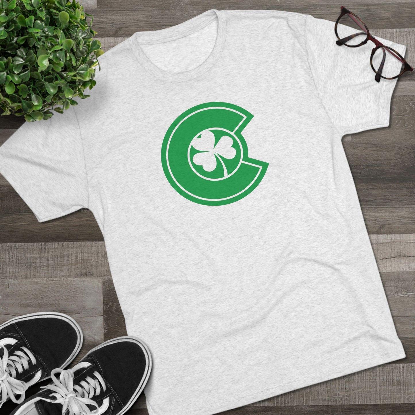 Colorado Green Shamrock Tri-Blend Shirt