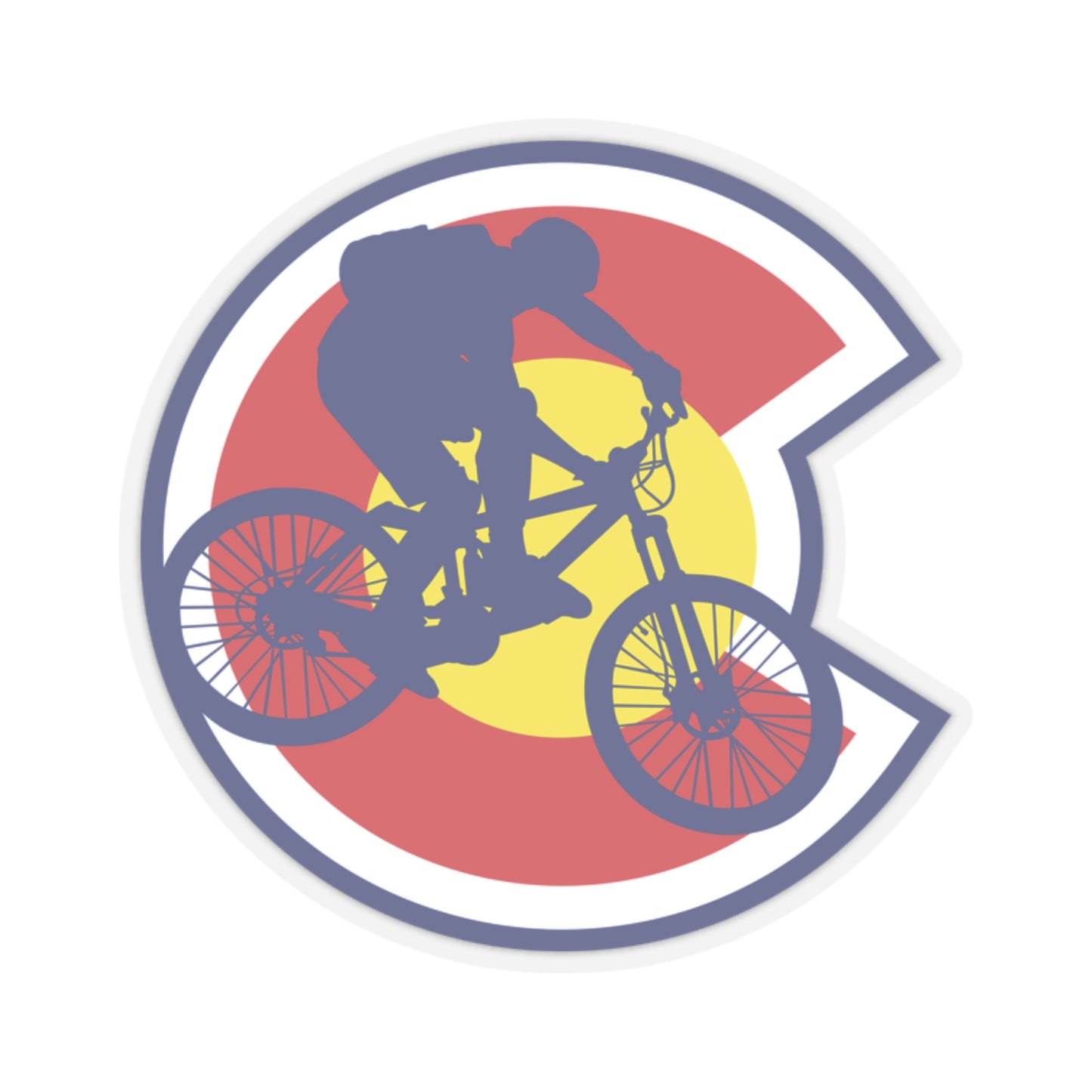 Colorado Mountain Bike Sticker