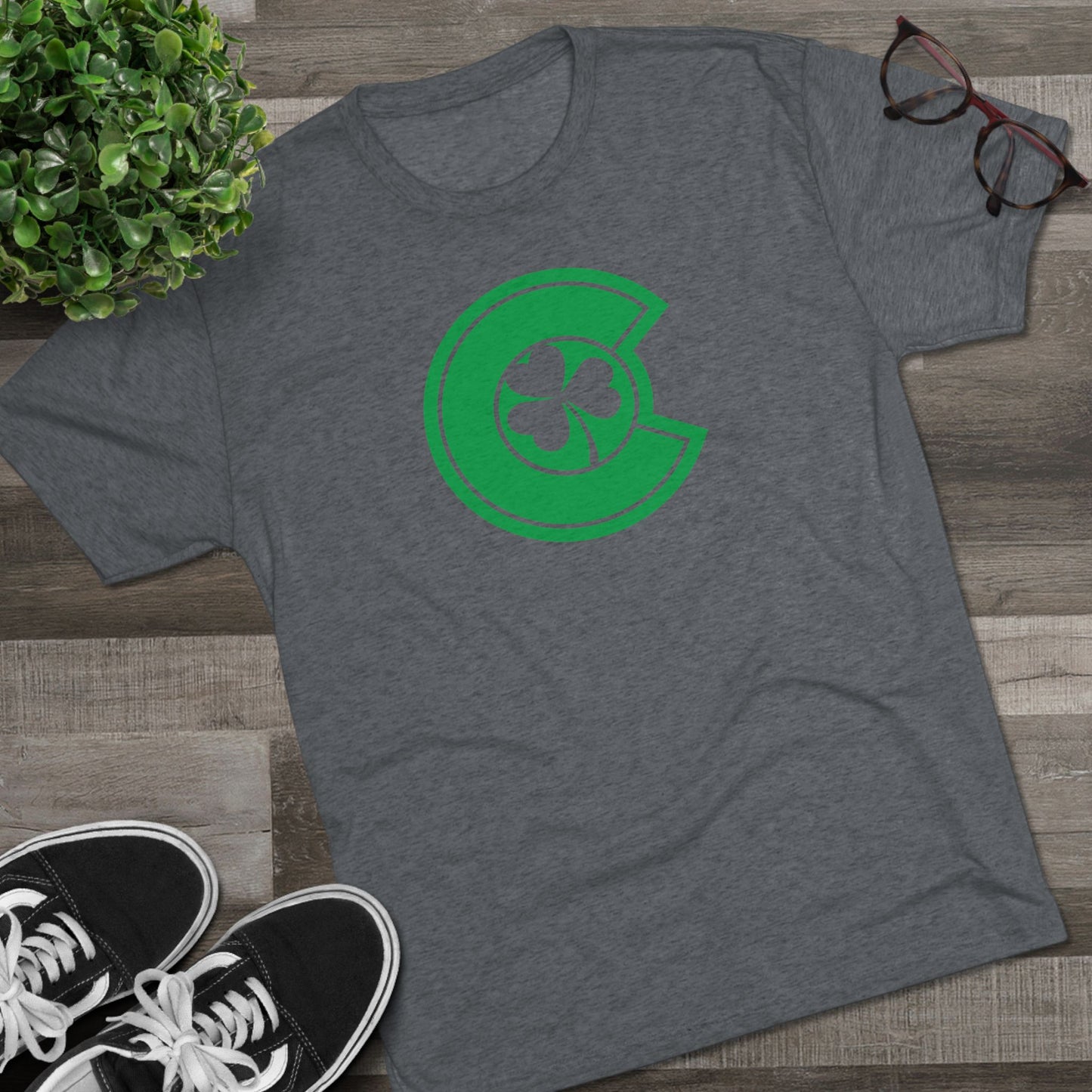 Colorado Green Shamrock Tri-Blend Shirt