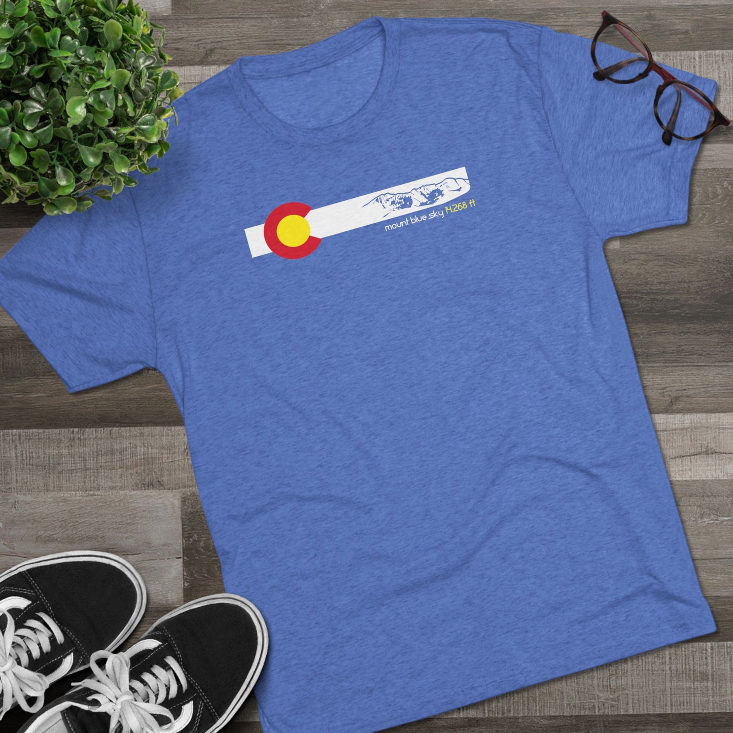 Colorado 14er Mount Blue Sky Tri-Blend Shirt
