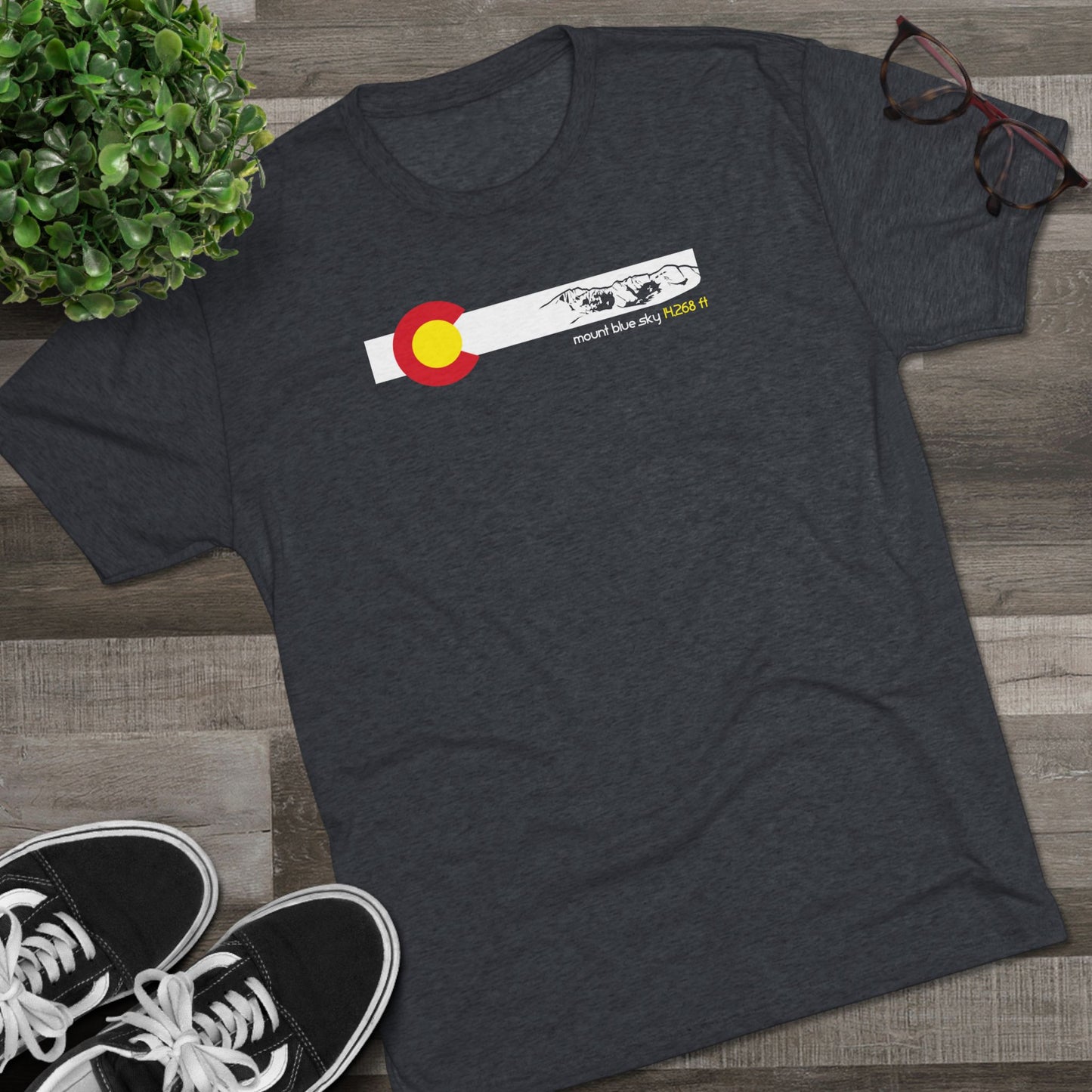 Colorado 14er Mount Blue Sky Tri-Blend Shirt