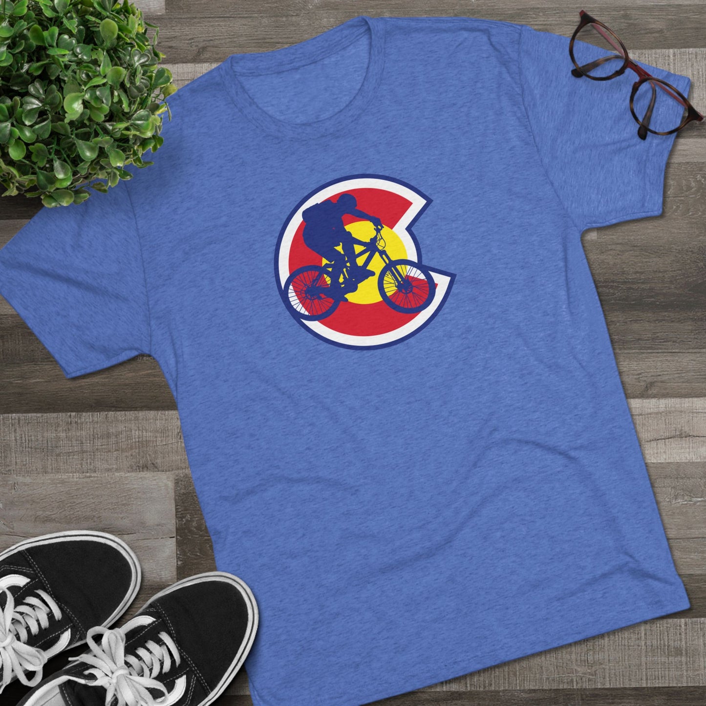 Colorado Mountain Bike Tri-Blend Shirt