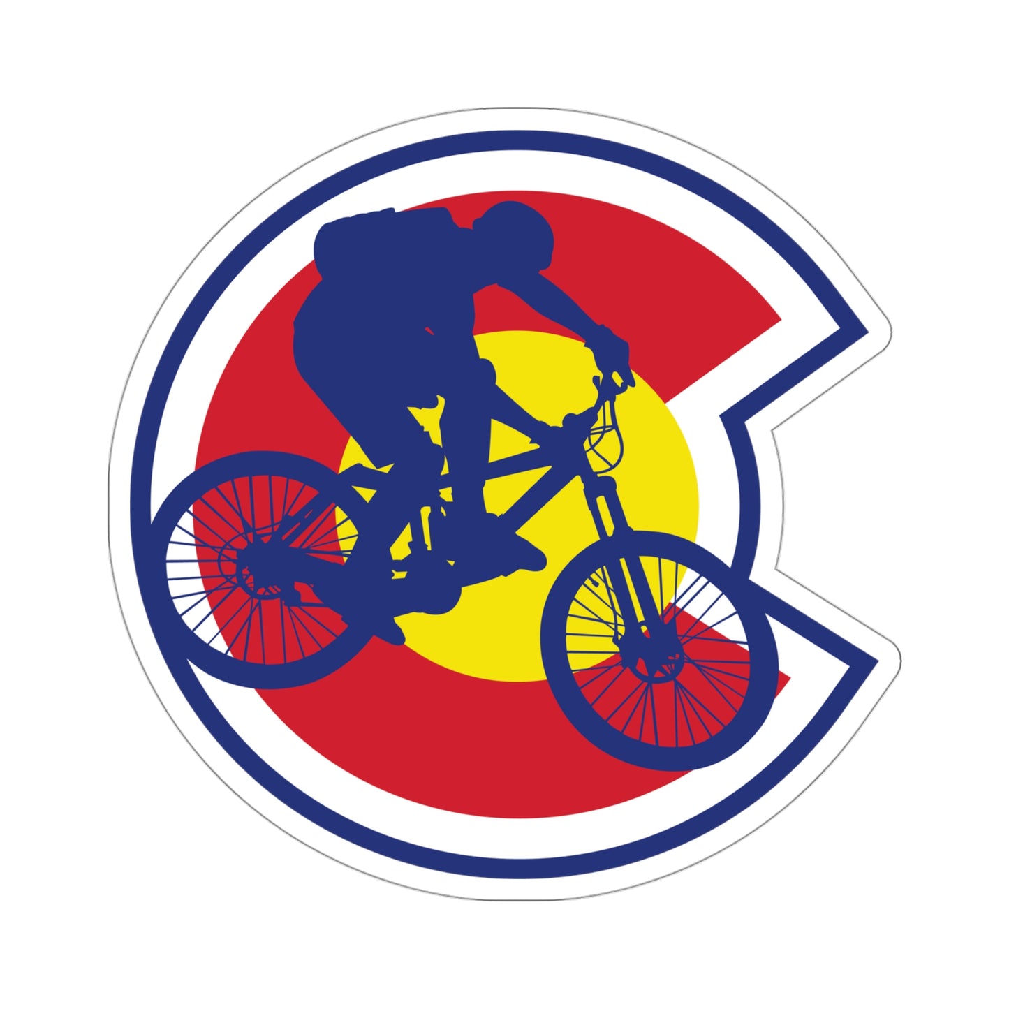 Colorado Mountain Bike Sticker